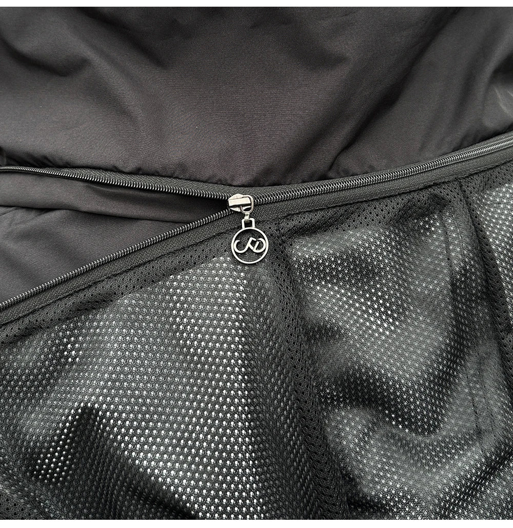 Traje de lluvia para moto reflectante con capucha desmontable, chaqueta y pantalón – foto 17
