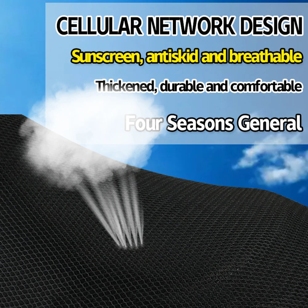 Mesh Seat Cover for Loncin VOGE 300 Rally / 300 GY – Breathable Heat Insulation Cushion Pad