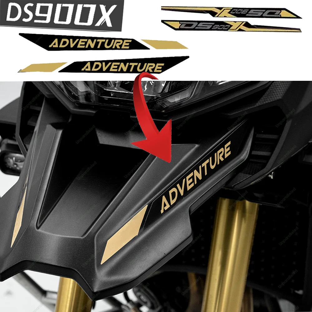 Adhesivo reflectante para el labio delantero de VOGE DSX900/DS900X (2024) – Calcomanía protectora para el cabezal