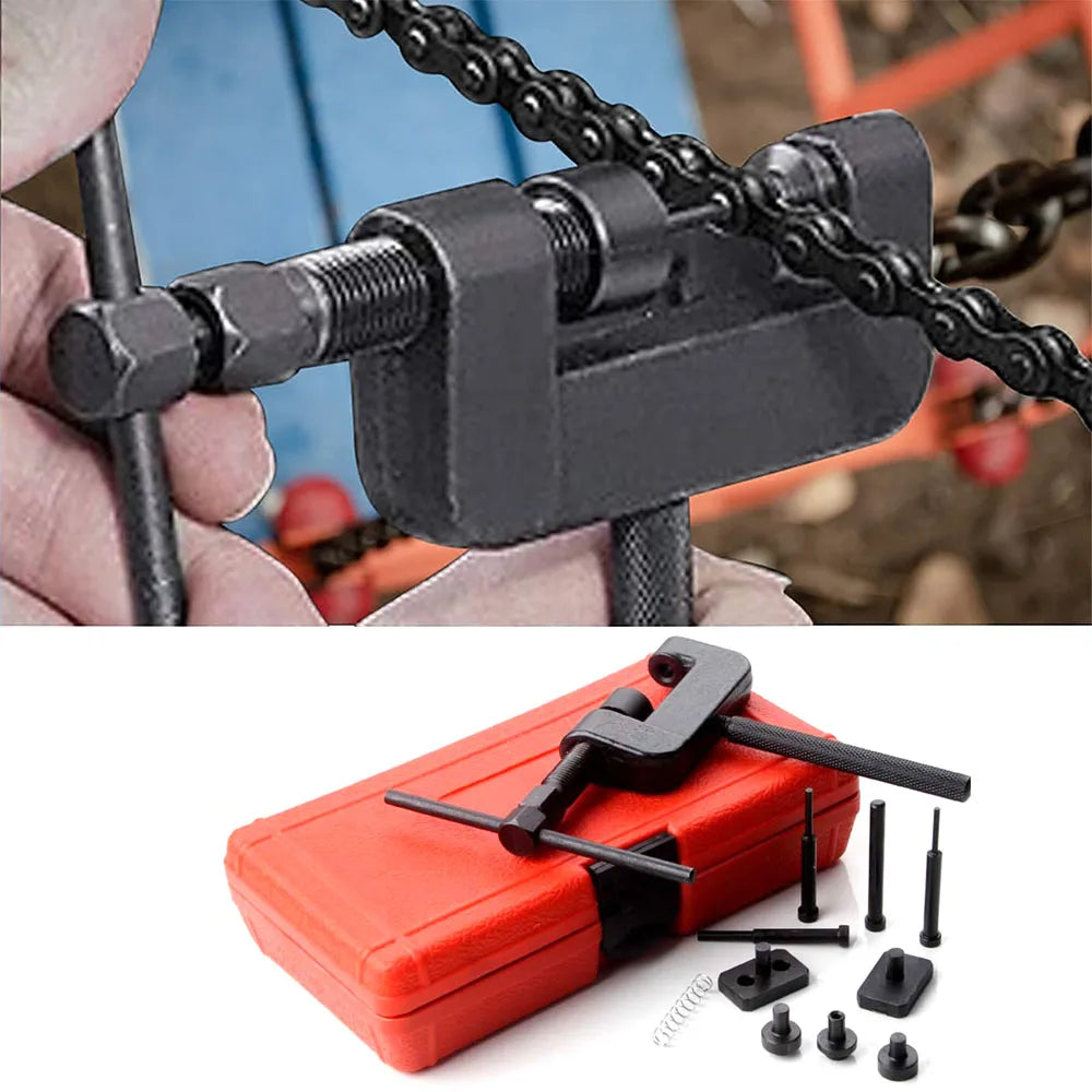 Podofo 13-Piece Motorcycle Chain Breaker & Riveting Tool Kit