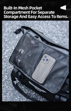 Rhinowalk Waterproof Motorcycle Tail Dry Bag - Modular 20L to 65L Rear Luggage