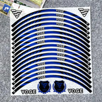 Reflective Wheel Rim Stickers for VOGE Motorcycles – 17” Rim Decal Set (Front & Rear)