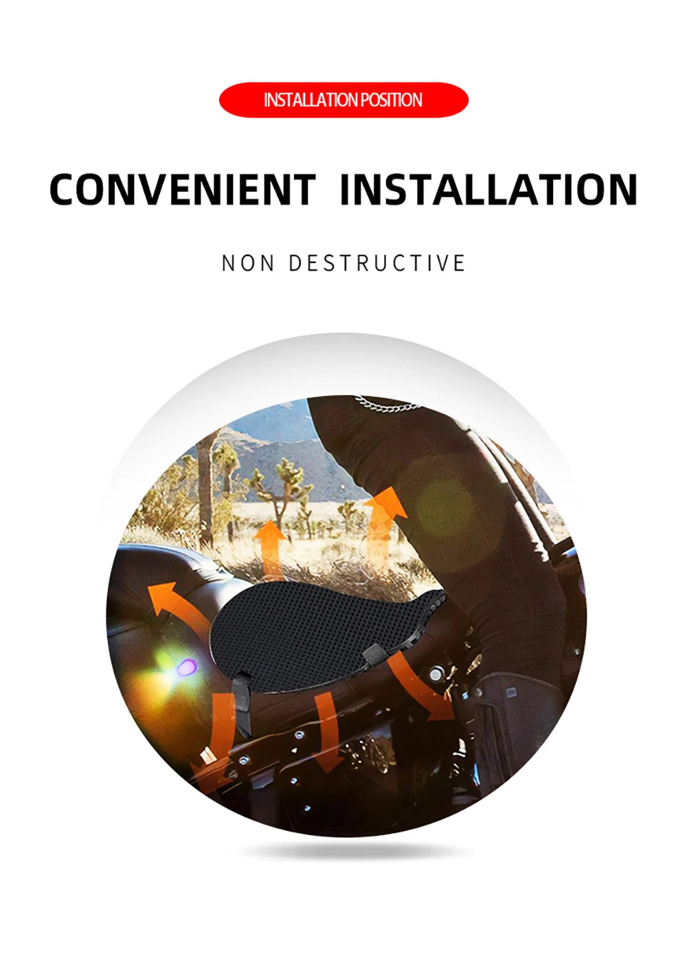 Breathable Gel Seat Cushion for VOGE 300 Rally / 300GY