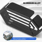 Aluminum alloy headlight guard close-up