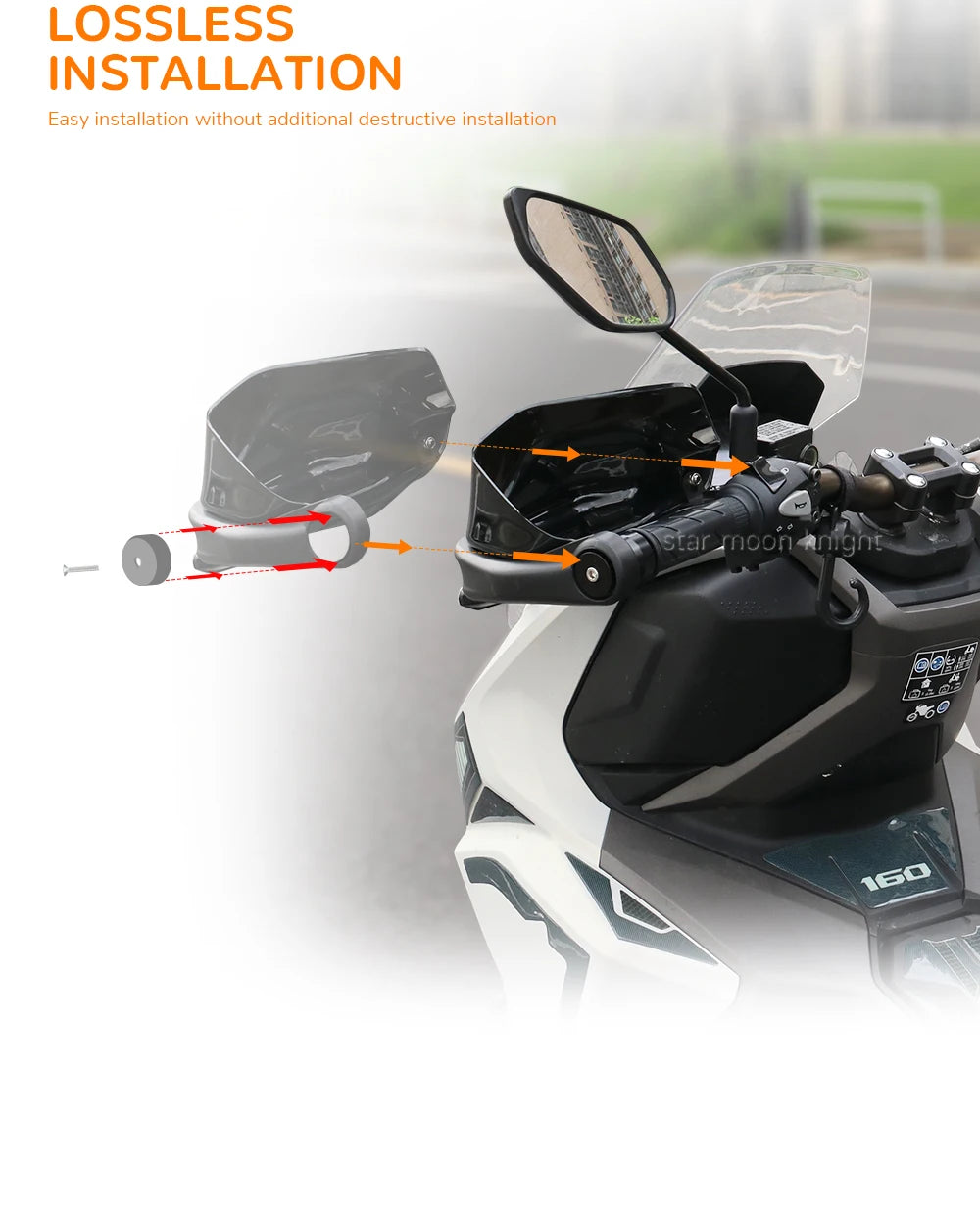 Handguards with Wind Deflectors for VOGE SR4 Max (2022-)
