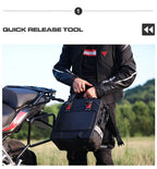 40L Quick Release Motorcycle Saddle Bags with Waterproof Inner Liners Universal