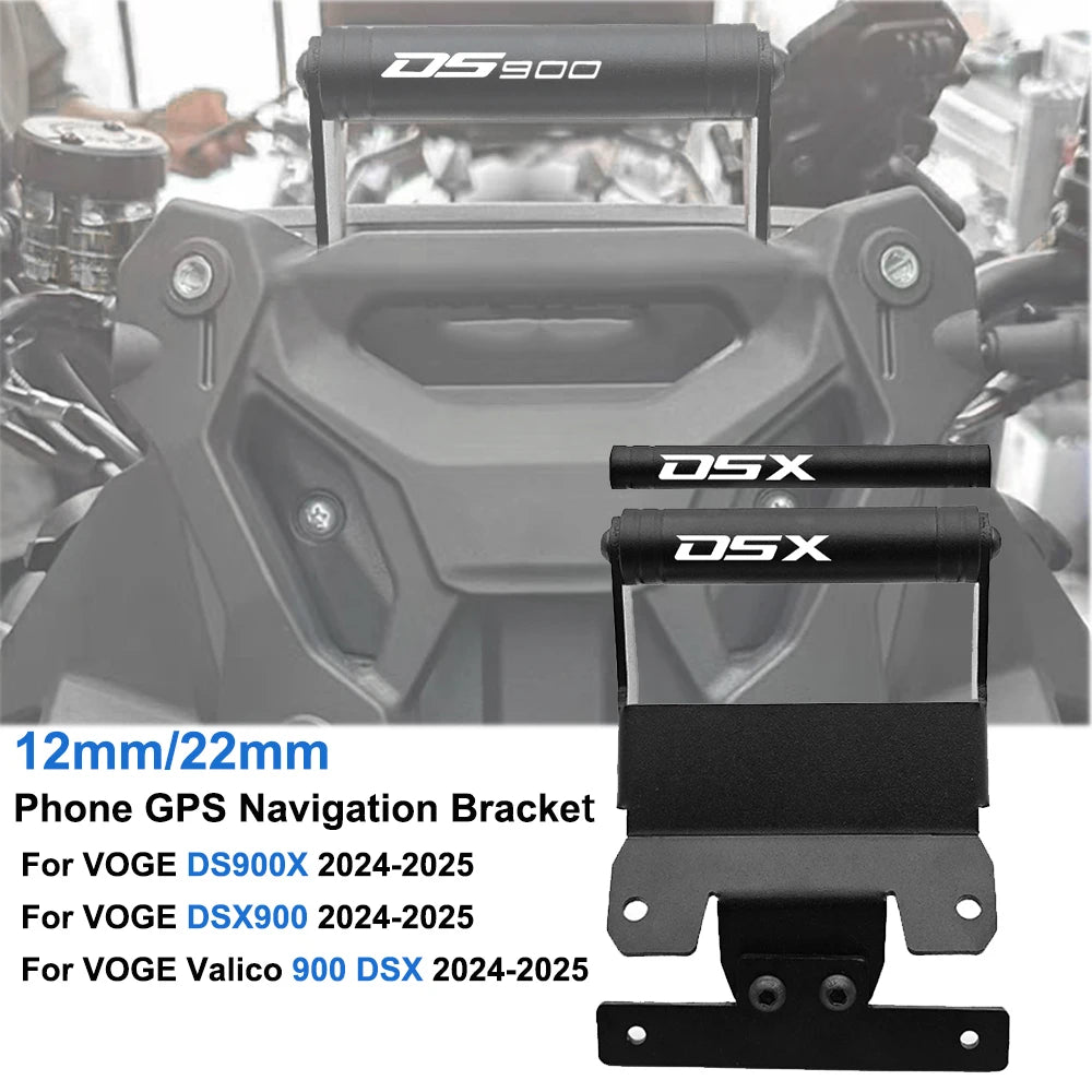 Supporto CNC per telefono cellulare e navigazione GPS per VOGE Valico DS900X / DSX900 (2024–2025)