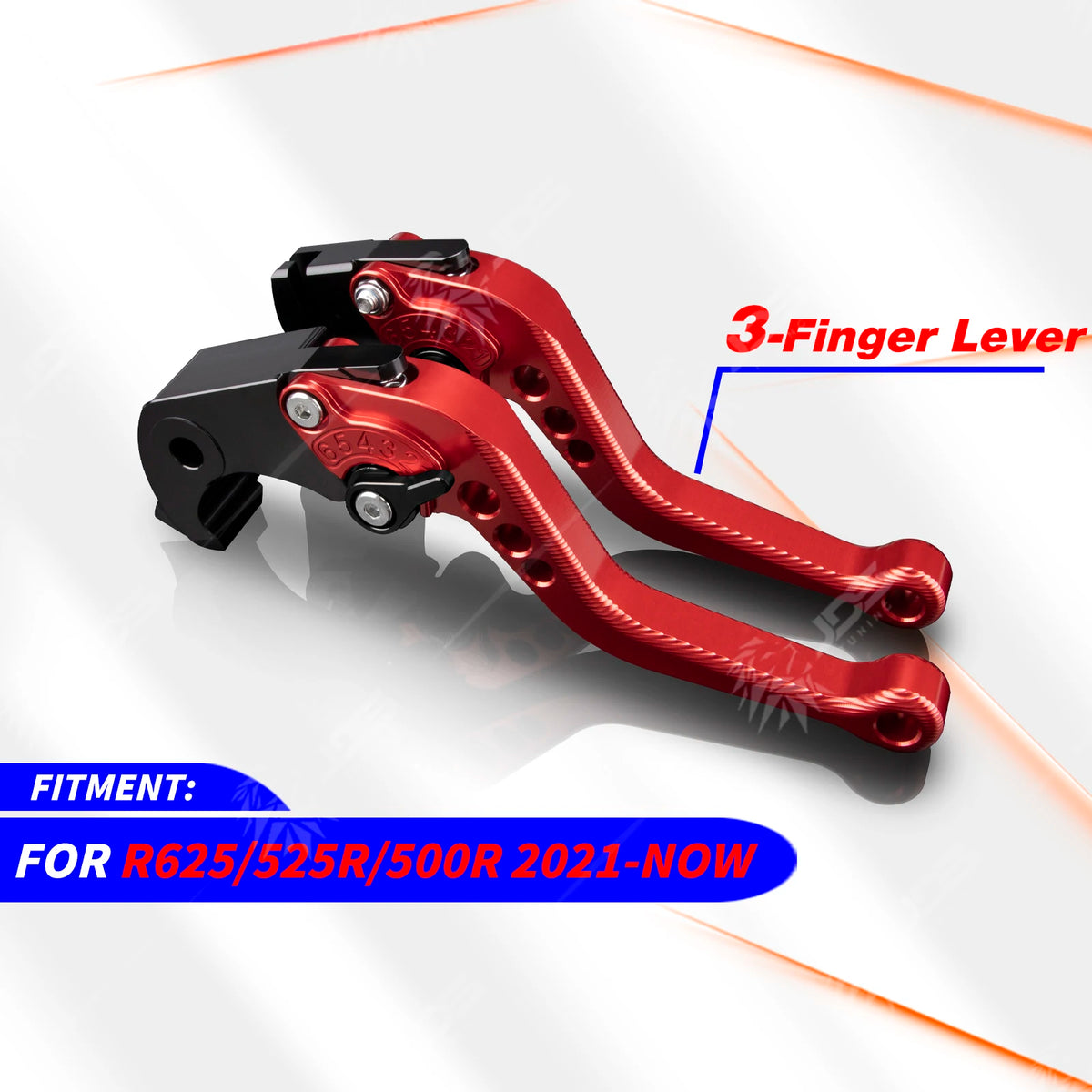 Red short brake and clutch levers for VOGE R625, 525R, 500R