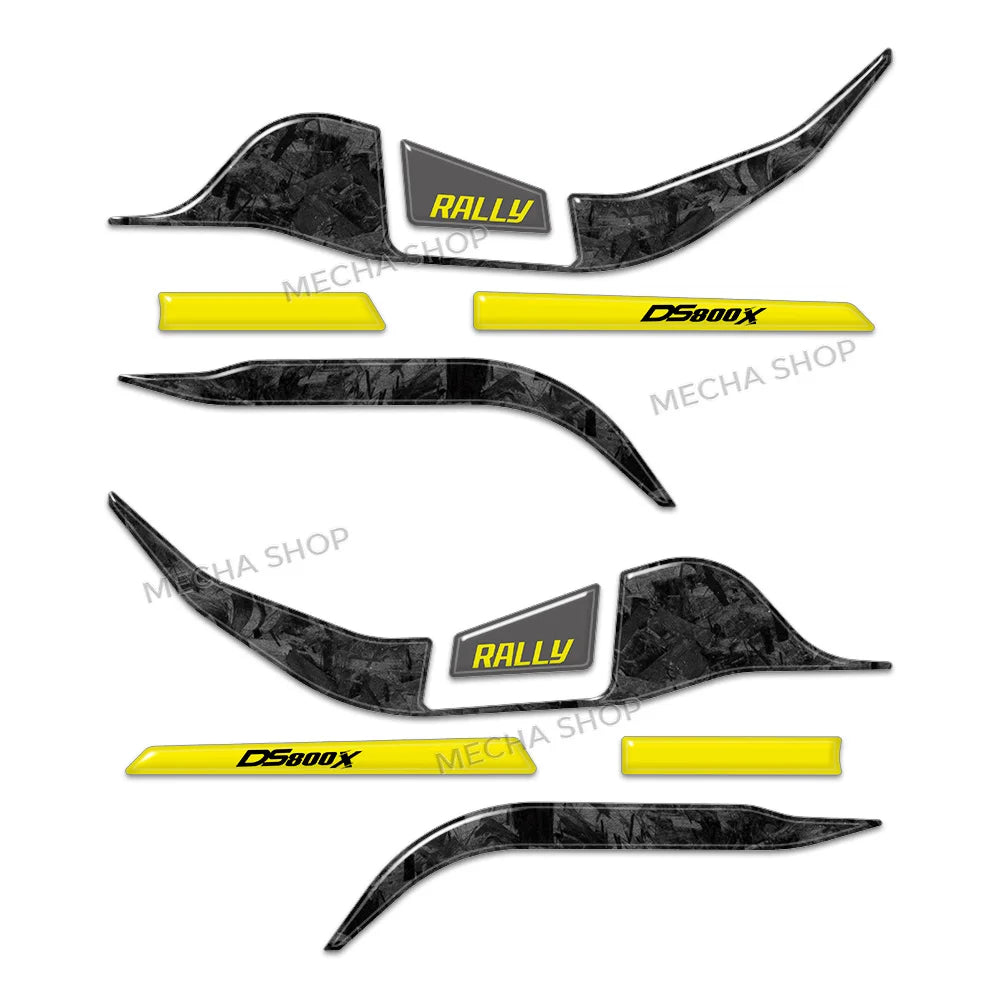 Kit d'Autocollants 3D pour Protège-Mains VOGE DS800X Rally (2025–2026)