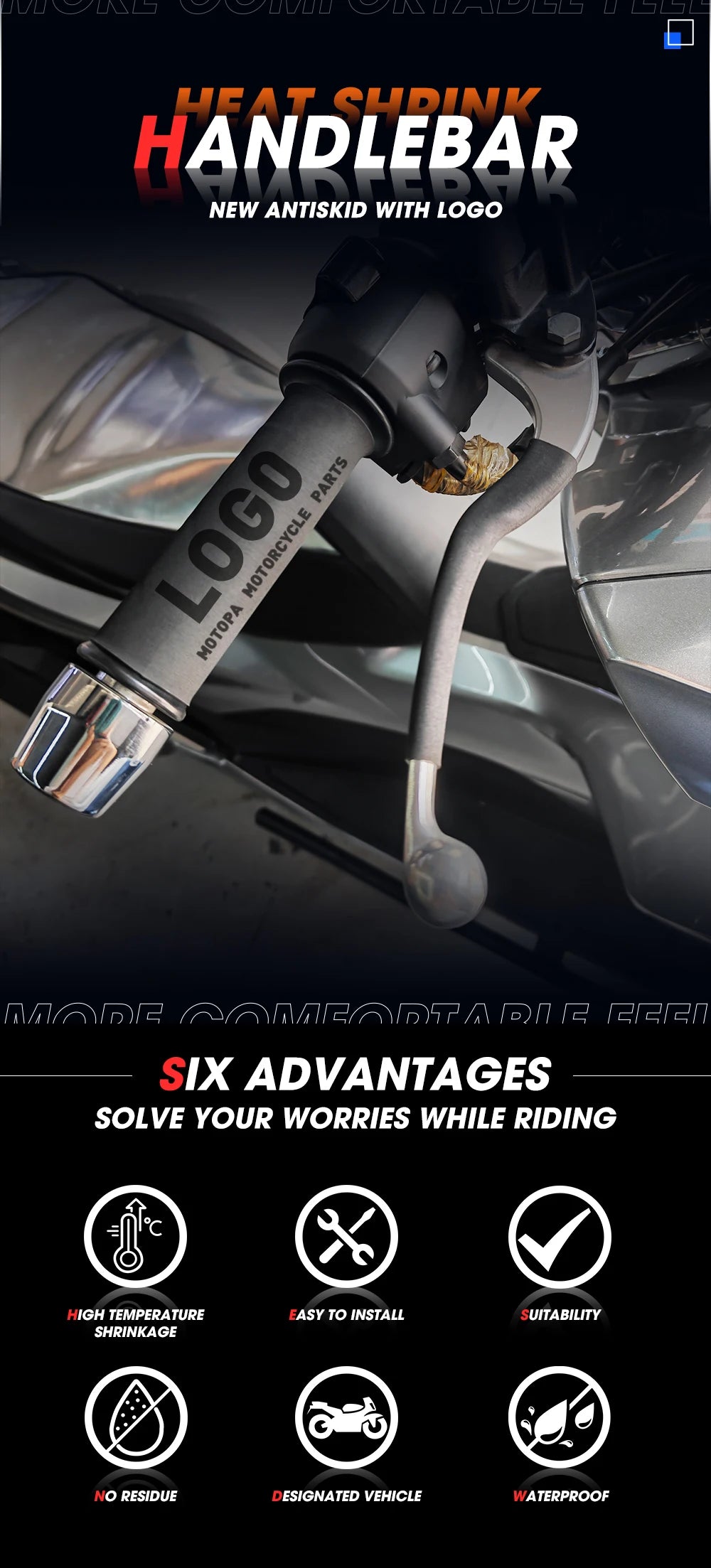 Manopole termoretraibili per manubrio VOGE DS900X, DS525X, 650DS, 500DS, 300DS, SR4MAX, SR250GT