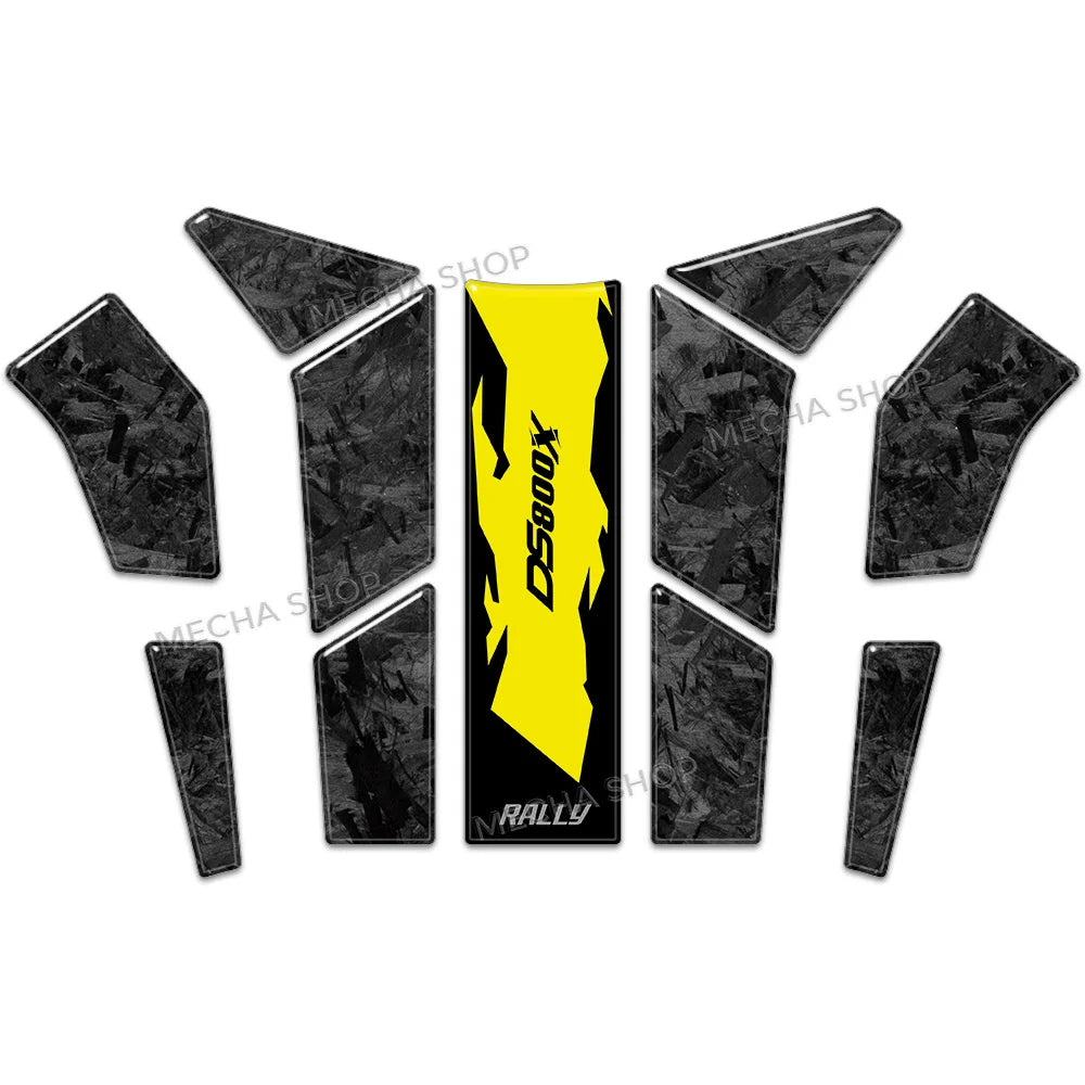 Kit d'Autocollants 3D pour Protège-Mains VOGE DS800X Rally (2025–2026)