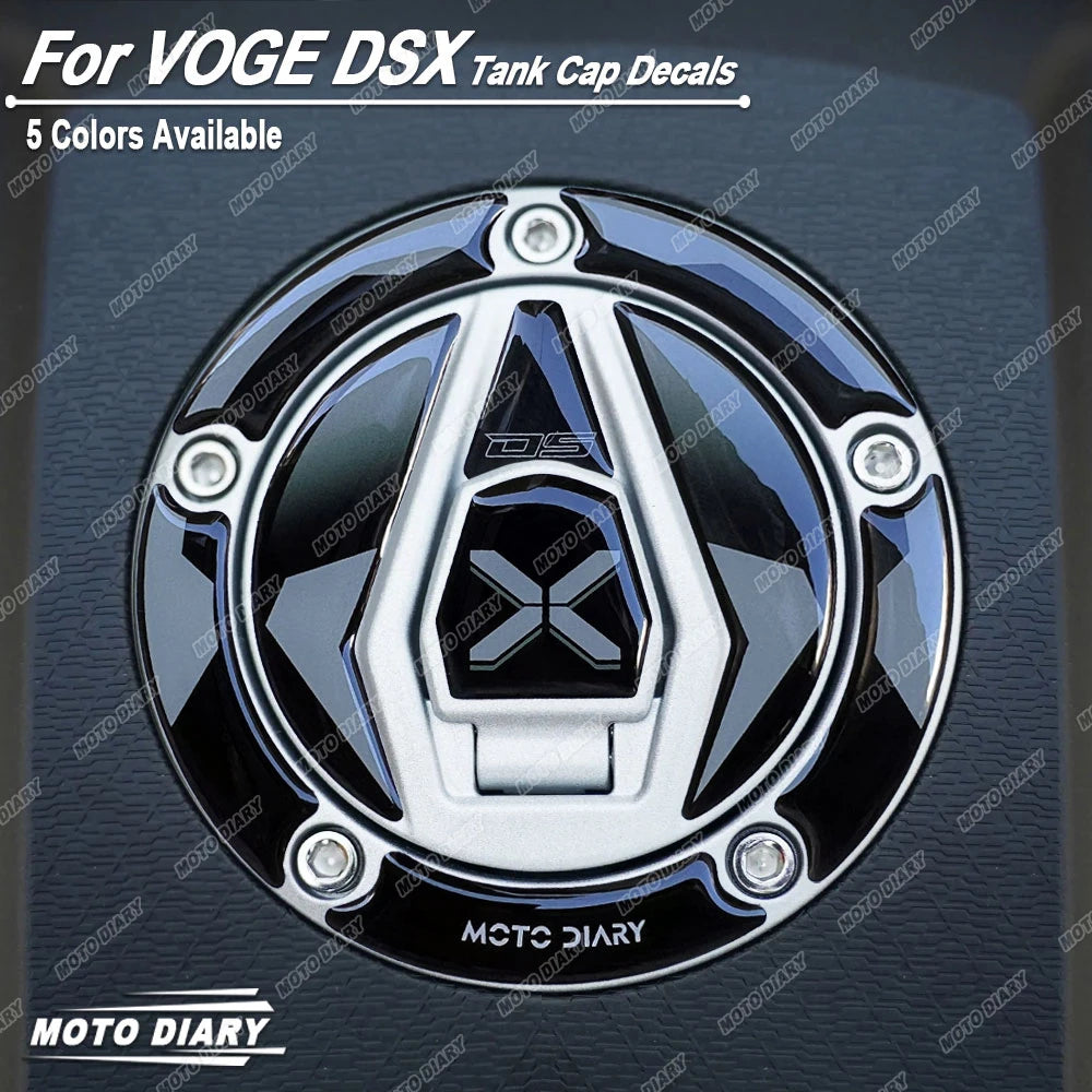 3D Fuel Tank Cap Protection Sticker for VOGE DS525X & DS900X (PVC Decal)
