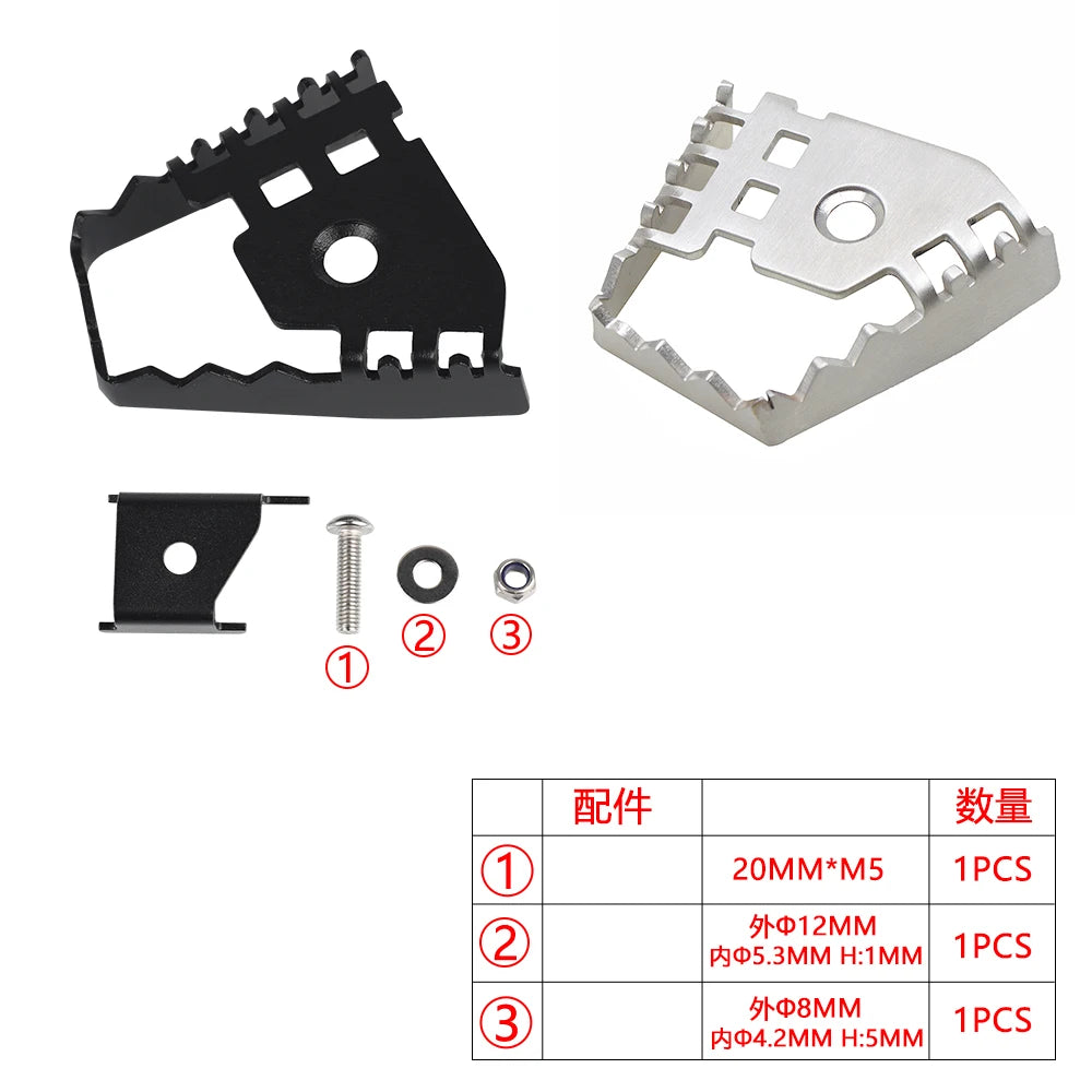 Estensione pedale freno posteriore per VOGE Valico DSX900 / DS900X (2024–2026)