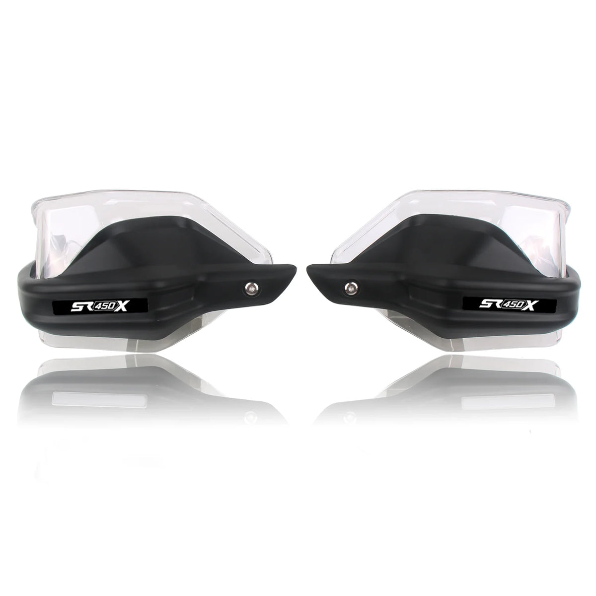 Black SR450X handguards with clear shields
