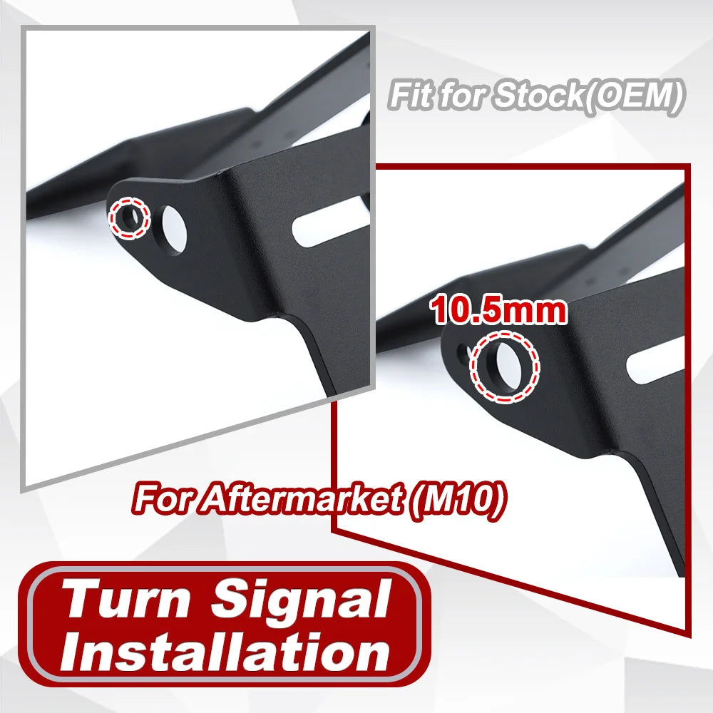Fender Eliminator Tail Tidy with LED Plate Light for VOGE R625 (2025-2026)